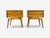 Edmond J Spence, Nightstands, Burled Maple, Bentwood, Sweden, 1960s For Sale - Image 4 of 10