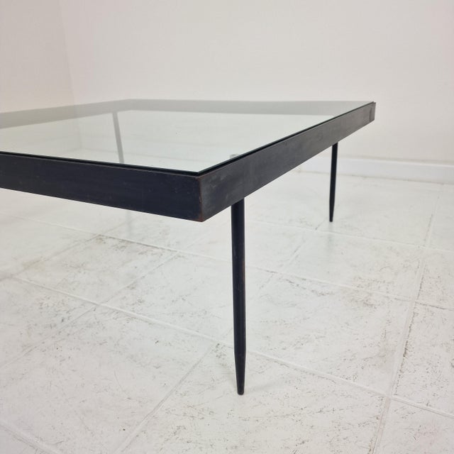 G4A Coffee Table in Steel and Glass from Janni van Pelt, Netherlands, 1958 For Sale - Image 9 of 17