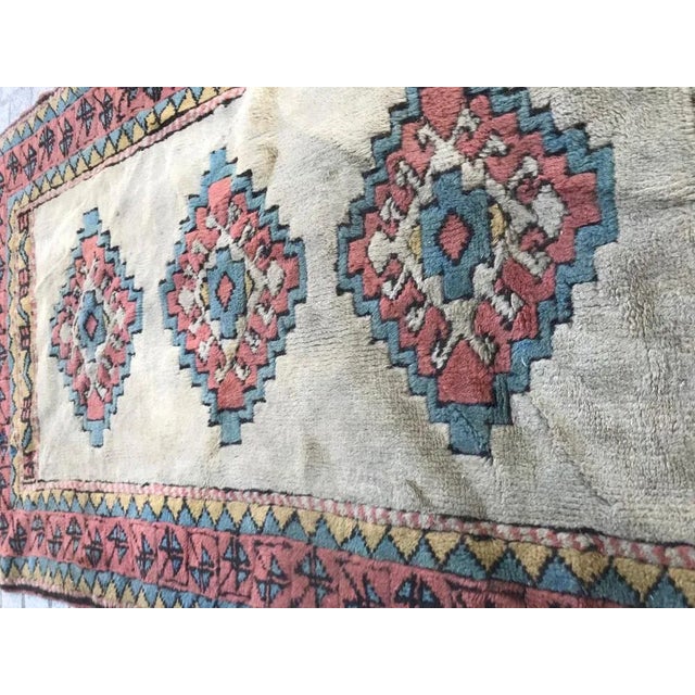 Cream Late 20th Century Turkish Kars Rug For Sale - Image 8 of 10