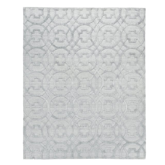 Wellington Silver Hand loom Wool Area Rug - 8'x10' For Sale