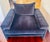 Textile Cb2 Designer Lounge Chairs (4 or 2 Pairs Available) - Navy Blue Velvet Fabric For Sale - Image 7 of 8