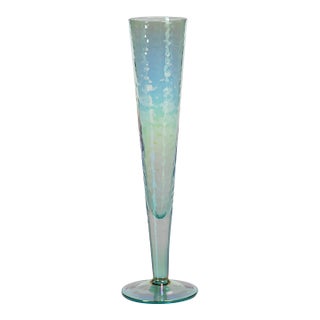 Aperitivo Slim Champagne Flute, Luster Blue - Set of 4 For Sale