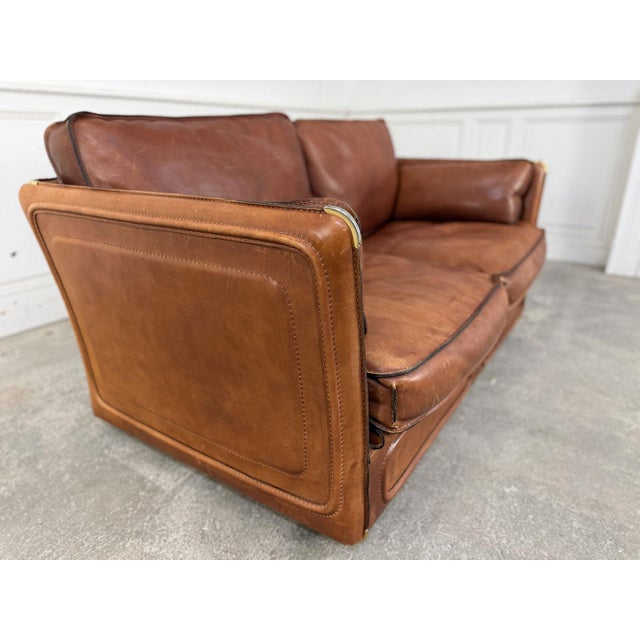 Leather Living Room Set from Roche Bobois, 1980s, Set of 4 For Sale - Image 4 of 18
