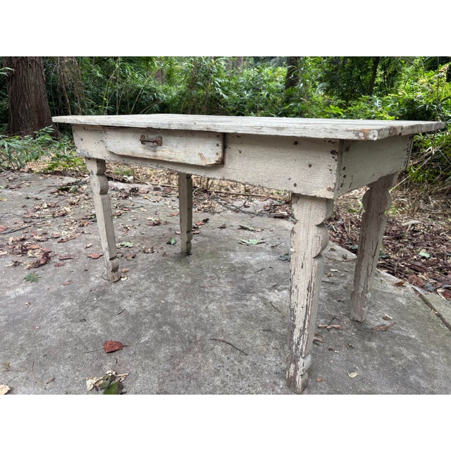 Primitive Harvest Table For Sale - Image 4 of 9
