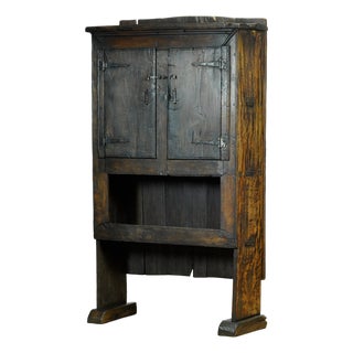 Spanish Oak Cabinet, 1800 For Sale