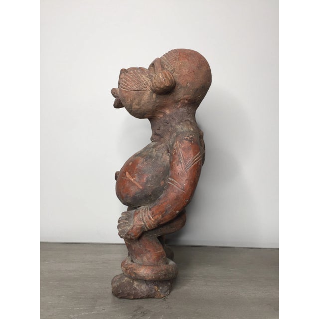 Ceramic African Terracotta Tikar House God From Cameroon For Sale - Image 7 of 11