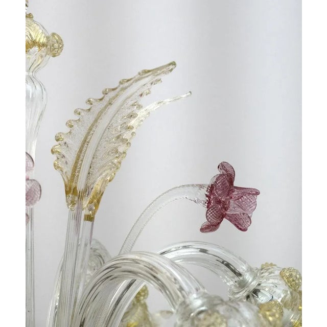 Blown Murano Glass Ca'Rezzonico Floor Lamp with 6 Arms, Italy, 1950s For Sale - Image 12 of 16
