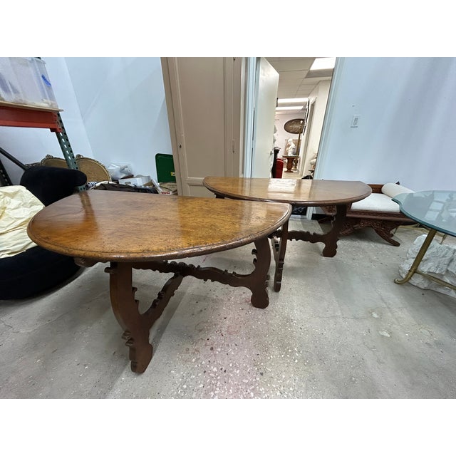 Baroque Pair of 17th-18th Century Italian Console Tables For Sale - Image 3 of 12