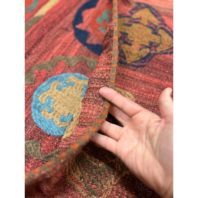 Vintage Hand-Embroidered Uzbek Suzani Textile For Sale In Chicago - Image 6 of 8