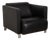 Model 6300 Armchair in Black Leather from Rolf Benz For Sale