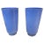 Late 20th Century Vintage Blue Murano Glass Vases - A Pair For Sale - Image 5 of 5