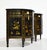 Mid 20th Century Mid Century French Chinoiserie Leather Top DemiLune Commode - A Pair For Sale - Image 5 of 14