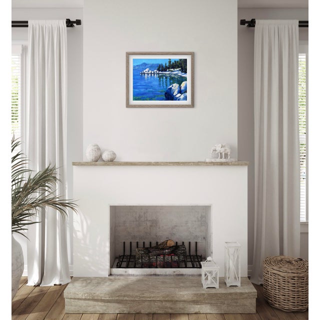 Granite and Glass - Lake Tahoe Modern Oil Painting Landscape For Sale In Reno/Lake Tahoe - Image 6 of 6
