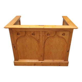 Arts and Crafts Pine Reception Desk, 1960 For Sale