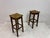 Vintage French Bar Stools in Oak and Rush, 1960s, Set of 2 For Sale - Image 9 of 13