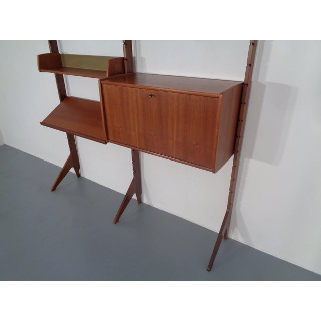 Ergo Teak Wall Shelving Unit by John Texmon Einar Blindheim for Blindheim, Norway, 1950s, Set of 9 For Sale - Image 10 of 18