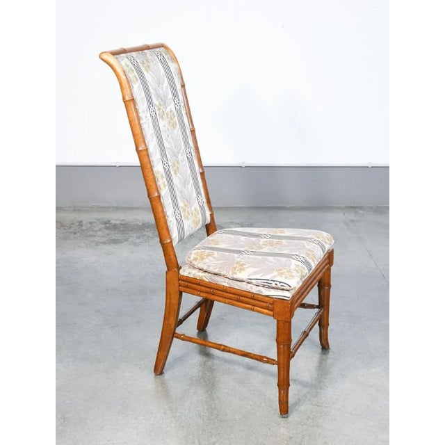 Hollywood Regency Hollywood Regency Beech Chairs, Set of 6 For Sale - Image 3 of 11