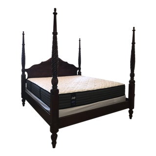 1990s Ethan Allen British Classics King Size Bed For Sale