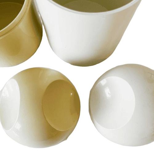 Plastic Vintage Space Age Plastic Bathroom Storage Boxes by Makio Hasuike for Gedy, Set of 2 For Sale - Image 7 of 10