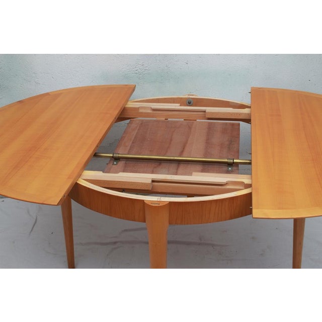 1960s Round Dining Table in Cherrywood from Lübke, 1965 For Sale - Image 5 of 13