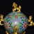 Metal Vintage Cloisonne Enamel Globe Censer - Double-Handle Tripod Incense Burner For Sale - Image 7 of 9