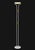Italian Relux Milano White Patinated and Gilt Metal Floor Lamp, with articulated rectangular light on double support and...
