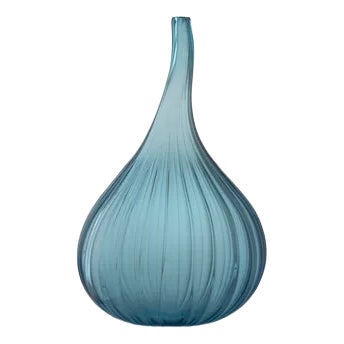 Small Aquamarine Glossy Drops by Renzo Stellon For Sale