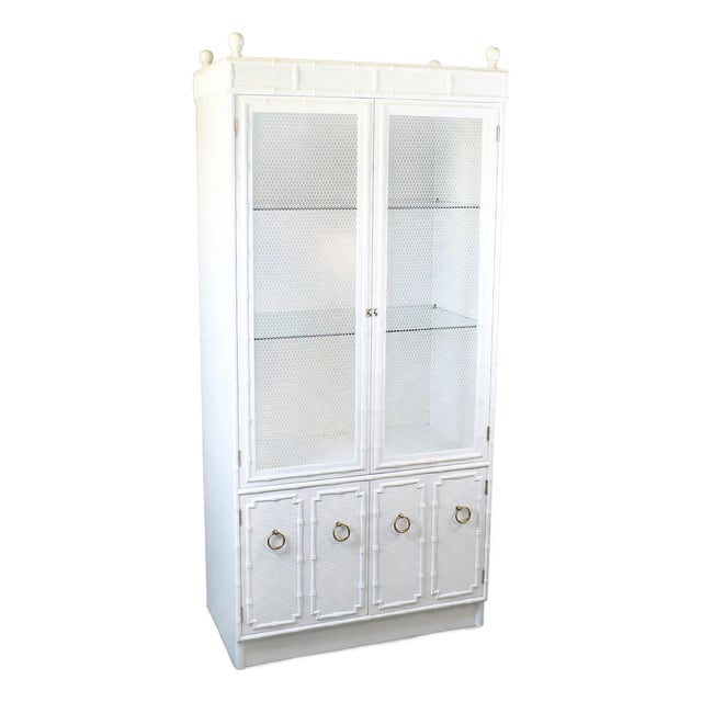 Late 20th Century Omega Chicken Wire Cabinet For Sale
