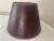 Late 20th Century Stiffel Burgundy Leather Lamp Shade "Mint" Condition For Sale - Image 9 of 12