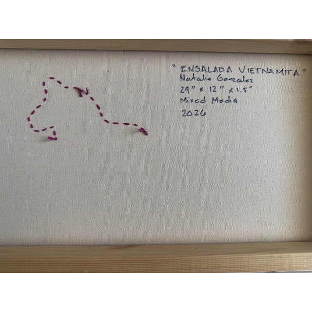 2020s "Ensalada Vietnamita" Artwork Inspired in the Vietnamese Cuisine For Sale - Image 5 of 5