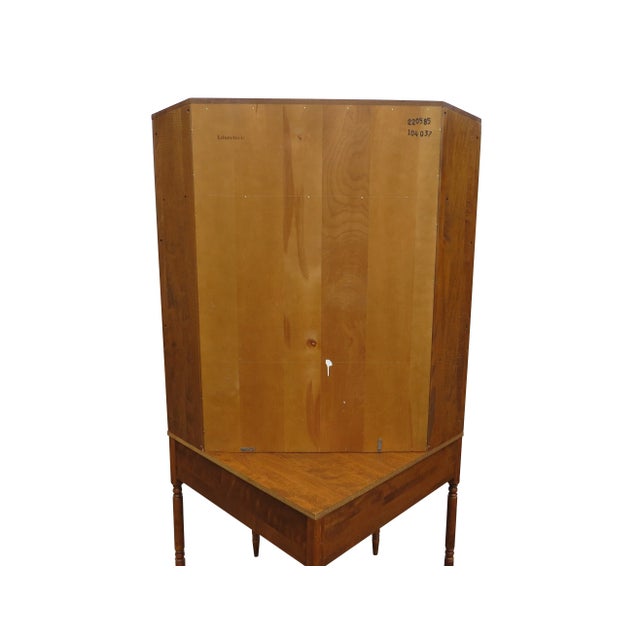 Vintage Ethan Allen Corner Desk With Bookcase / Hutch For Sale - Image 9 of 9
