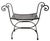 Black Mid 20th Century Hollywood Regency Wrought Iron Saddle Seat Bench For Sale - Image 8 of 13
