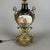 Metal Antique French Porcelain, Brass and Satin Glass Table Lamp, 20th Century For Sale - Image 7 of 13