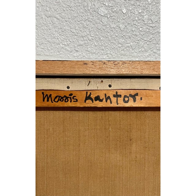 Morris Kantor, 1930 Oil Painting Sea Side Sailboats American Modernist WPA Artist Morris Kantor, 1930 For Sale - Image 4 of 12