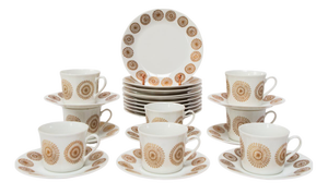 Norwegian Coffee and Dessert Set, 1969, Set of 26