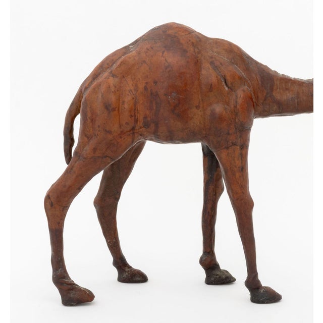 Figurative Standing Camel Leather Covered Sculpture, 20th Century For Sale - Image 3 of 8