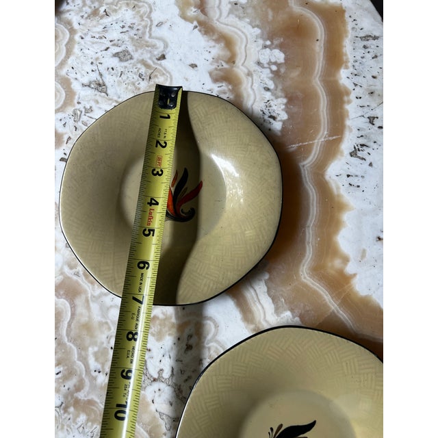 Pair of Small Ceramic Swedish Decorative Plates For Sale - Image 4 of 5