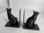 Mid 20th Century Vintage Black Cat Bookends - a Pair For Sale - Image 5 of 9