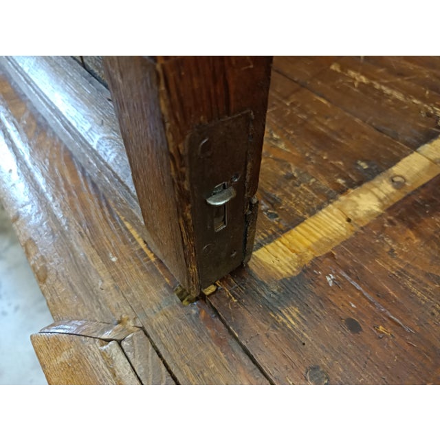 Antique Oak Baroque Armoire Wardrobe, Northern Europe, 1730 For Sale - Image 9 of 18