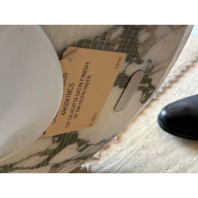 Knoll Eero Saarinen Small Round Martini Table With Marble Top For Sale In Philadelphia - Image 6 of 8