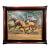 1970s Mid-Century Modern Anthony Veccio Horse Racing Oil on Canvas Painting Signed For Sale