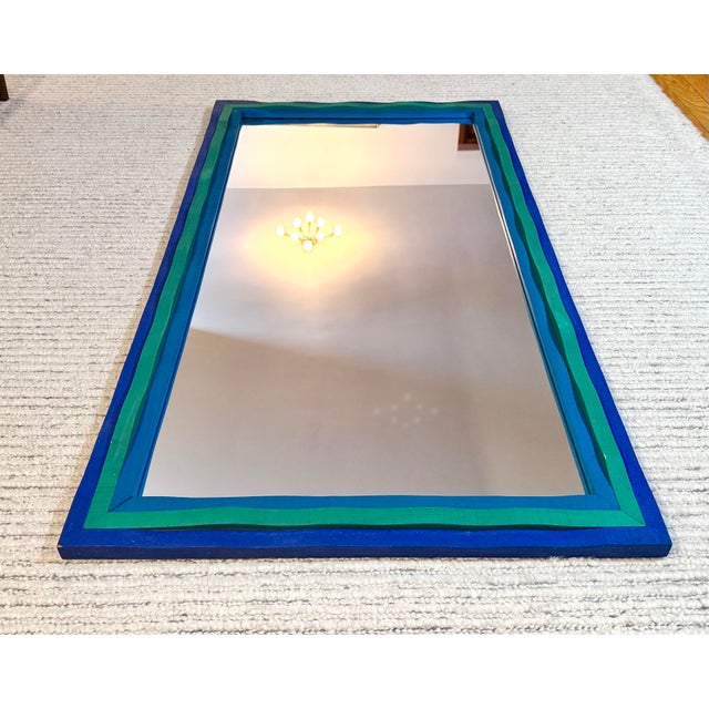 Erik Höglund Swedish Modern Painted Wall Mirror by Erik Höglund for Eriksmåla, 1967 For Sale - Image 4 of 10