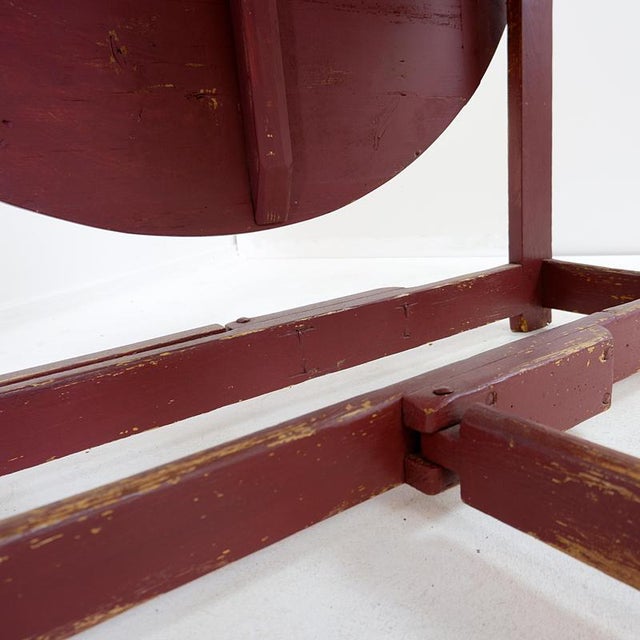 Vintage Extendable Drop-Leaf Dining Table For Sale - Image 13 of 16