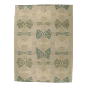 Swedish Style Kilim Rug Inspired by Barbro Nilsson, 10'00 X 13'05