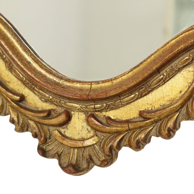 Mid-Century Gold Leaf Mirror by Deknudt, 1950s For Sale - Image 10 of 14
