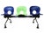 Chrome Olivia 3 Seater Bench by Raul Barbieri for Rexite, Italy, 1970s For Sale - Image 12 of 12