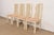Italian Modern Cream Lacquered High Back Dining Chairs, Set of Four For Sale - Image 15 of 15