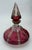 Bohemian Red Perfume Bottle With Gilt Accents For Sale - Image 12 of 12