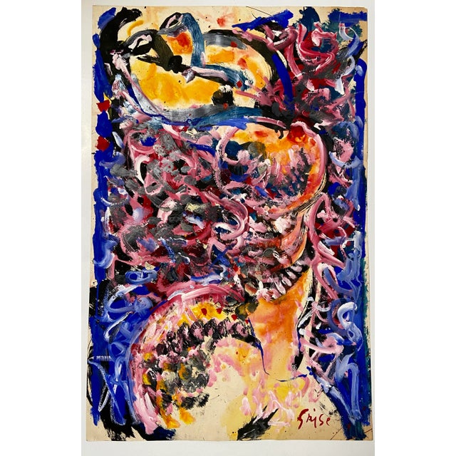 Abstract Expressionism Vintage Nude of Woman by Hendrik Grise For Sale - Image 11 of 11