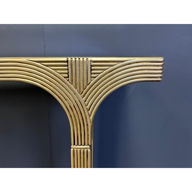 Mirrored and Gilt Wood Console from Deknudt, Belgium, 1970s For Sale - Image 6 of 11